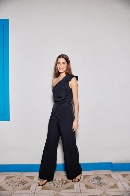 PANTALÓN SARA LINO NEGRO