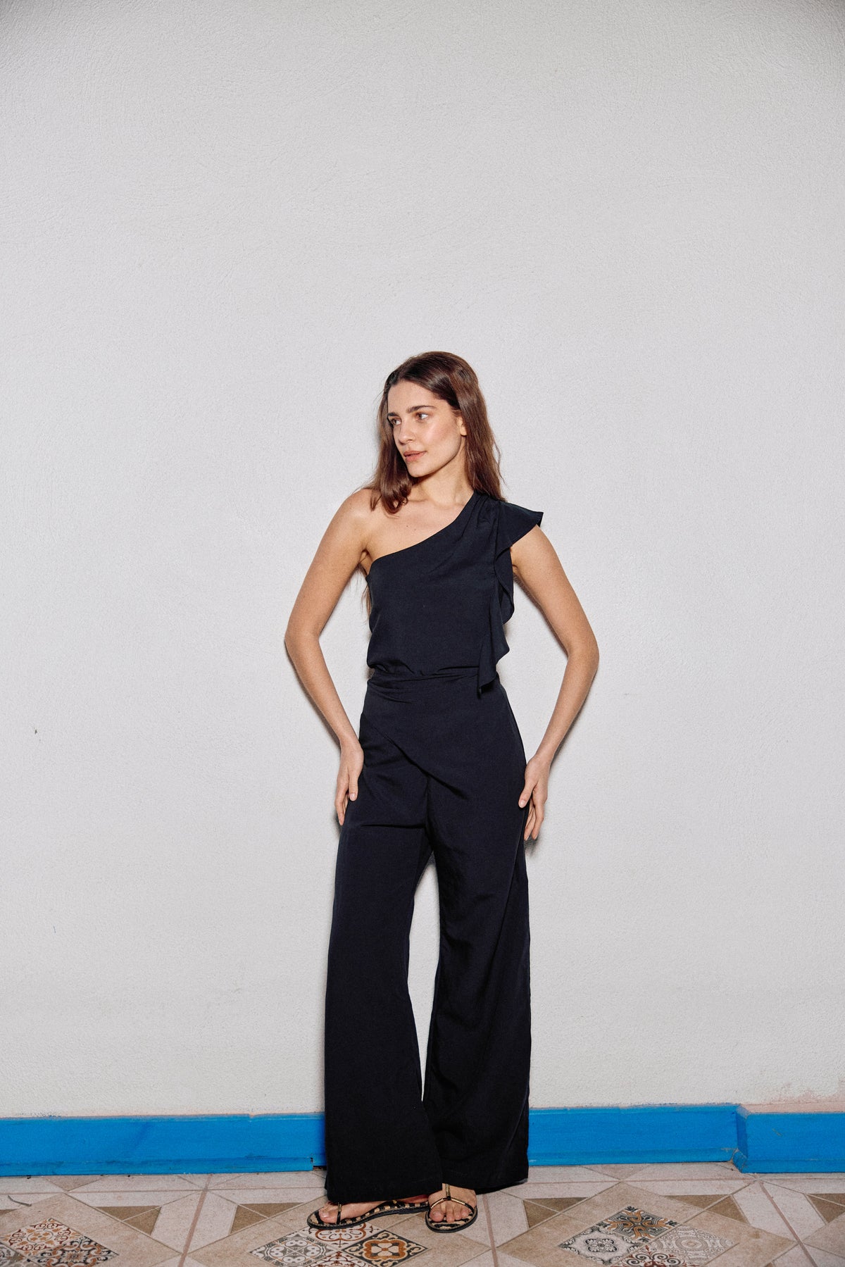 PANTALÓN SARA LINO NEGRO
