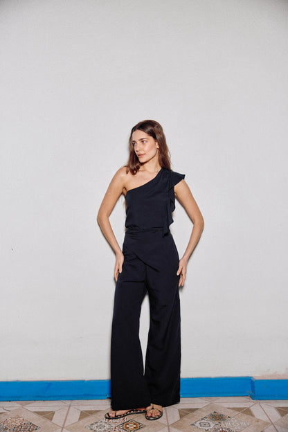 PANTALÓN SARA LINO NEGRO