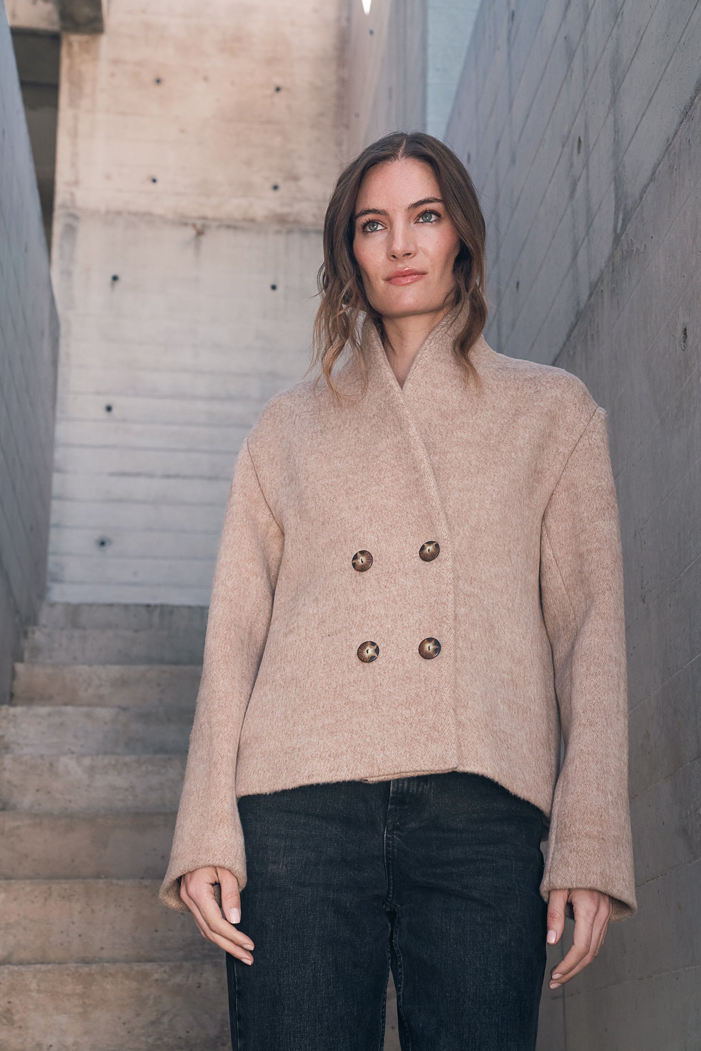 CHAQUETA BIANCA BEIGE 100% LANA PREVENTA: ENTREGA VIERNES 19 DE JUNIO
