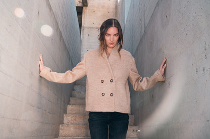 CHAQUETA BIANCA BEIGE 100% LANA PREVENTA: ENTREGA VIERNES 19 DE JUNIO