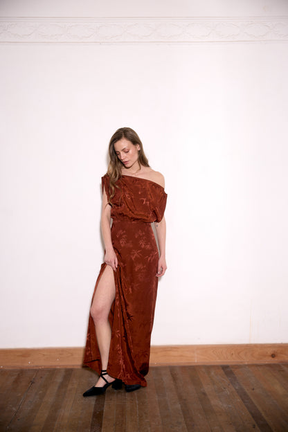 VESTIDO ELENA COBRE