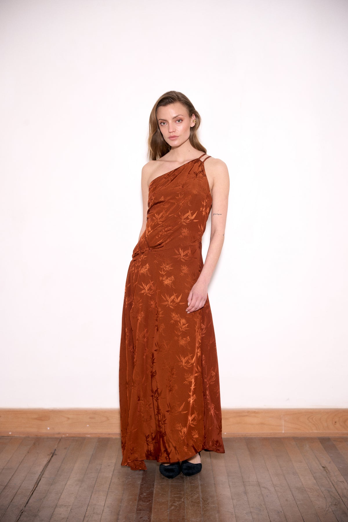 VESTIDO CAMELIA COBRE