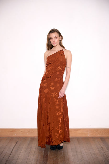 VESTIDO CAMELIA COBRE