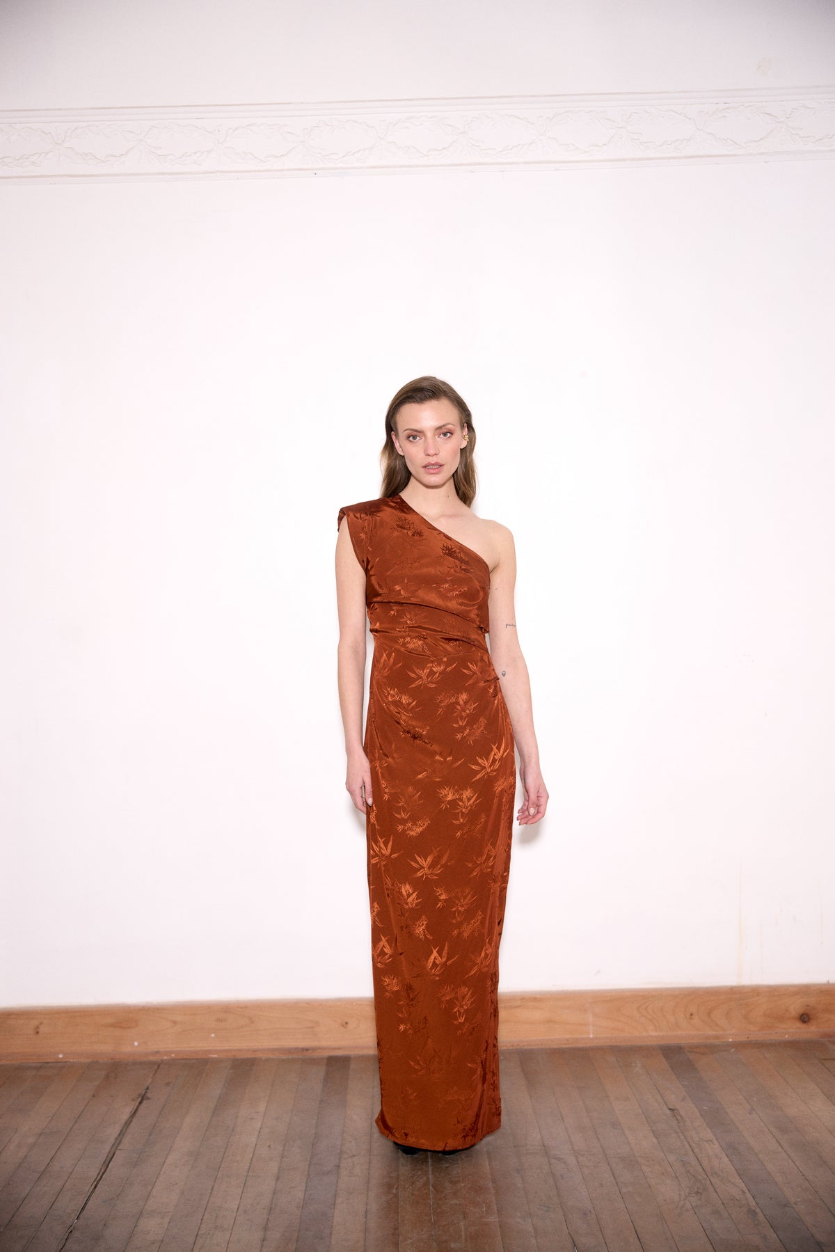 VESTIDO AURORA COBRE