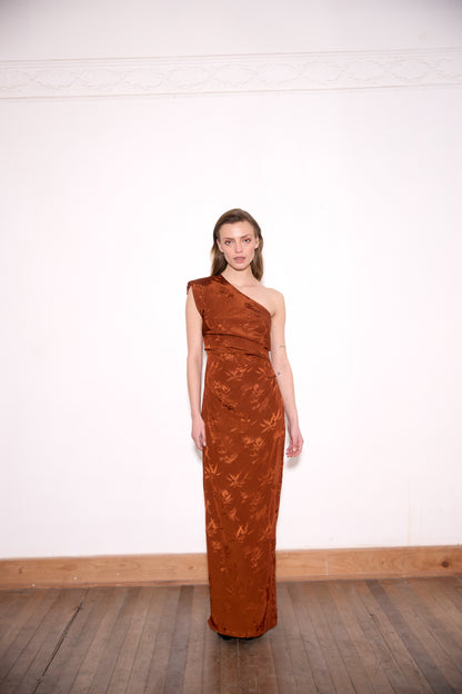 VESTIDO AURORA COBRE