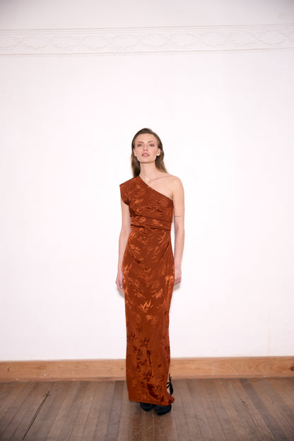 VESTIDO AURORA COBRE