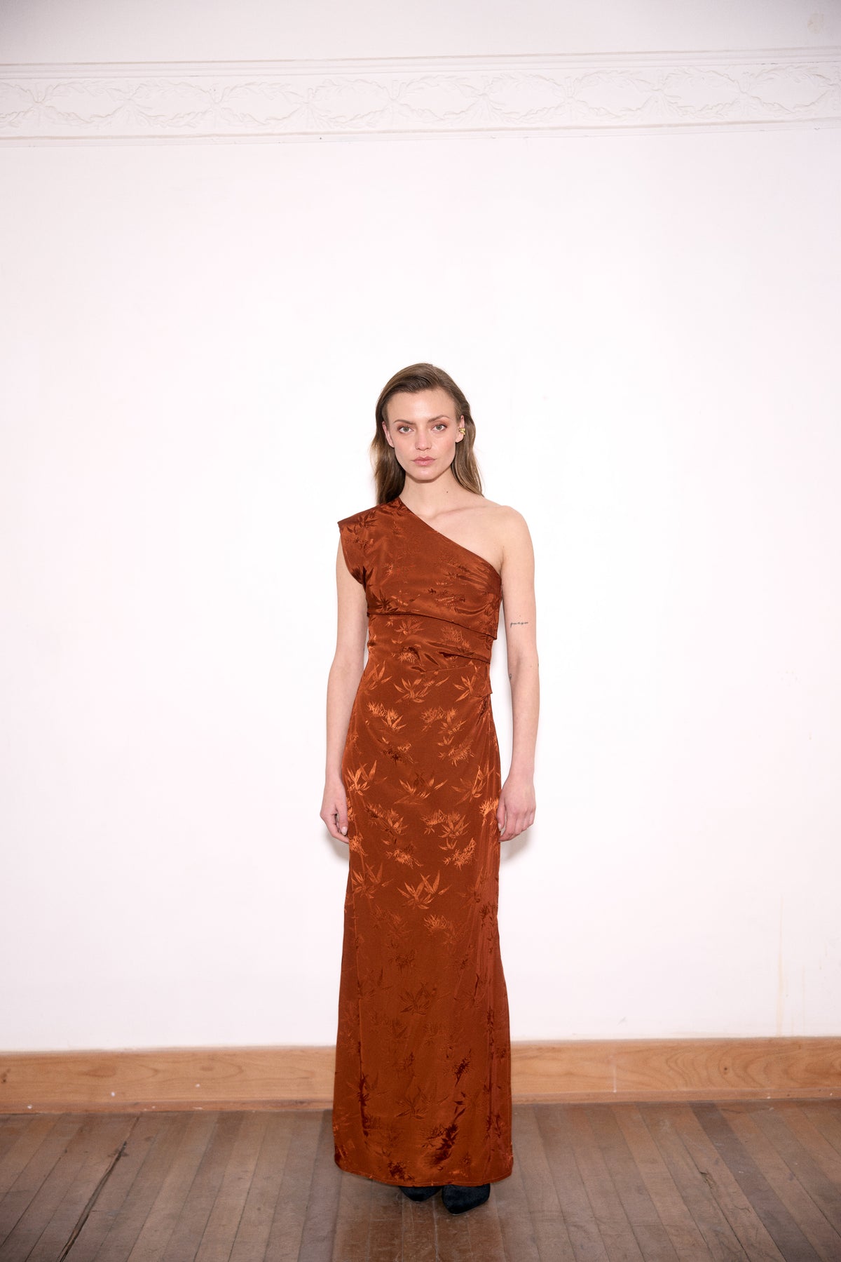 VESTIDO AURORA COBRE