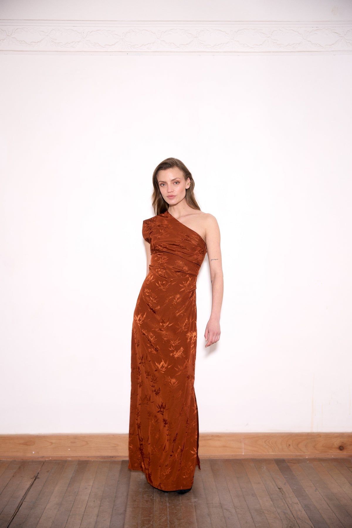 VESTIDO AURORA COBRE