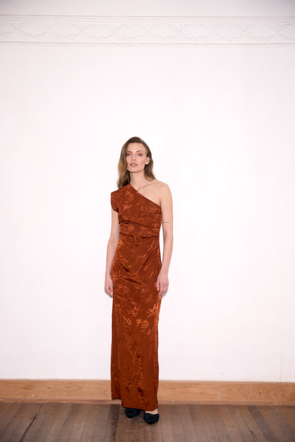 VESTIDO AURORA COBRE