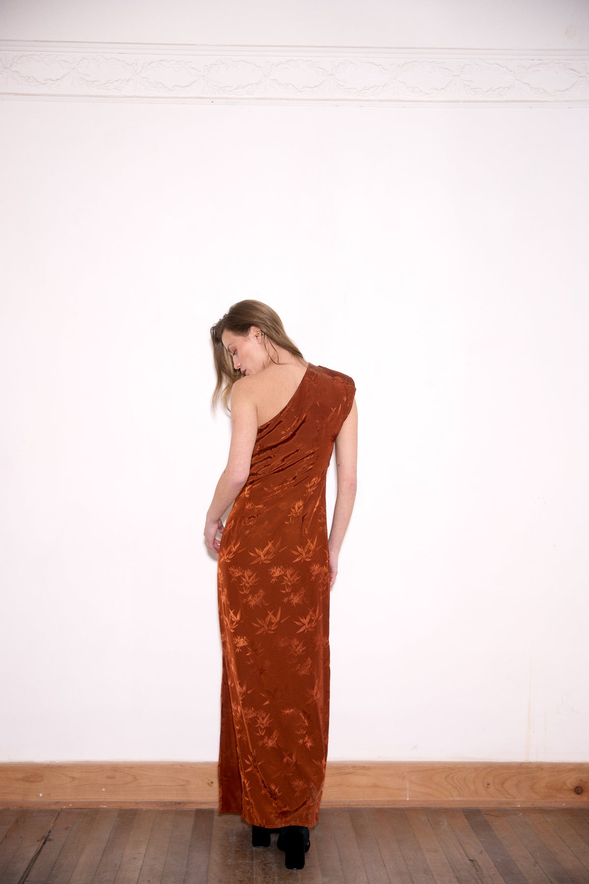 VESTIDO AURORA COBRE