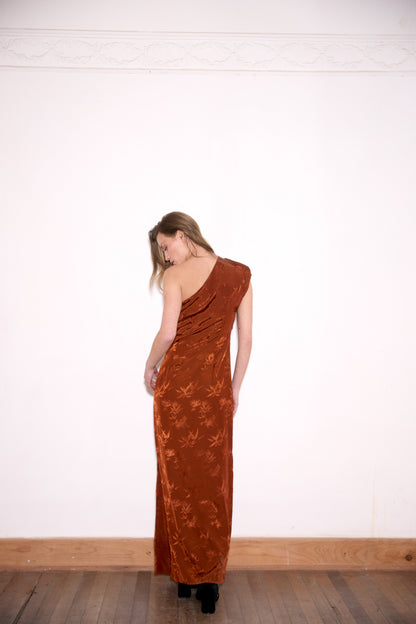 VESTIDO AURORA COBRE