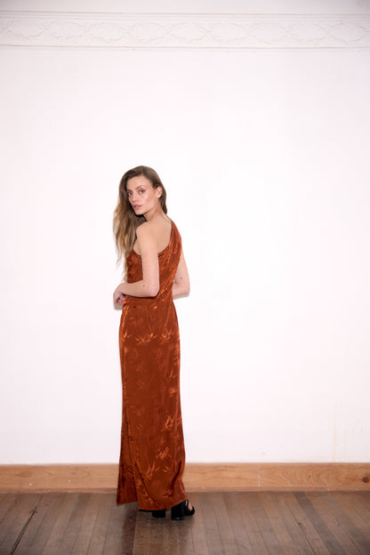 VESTIDO AURORA COBRE