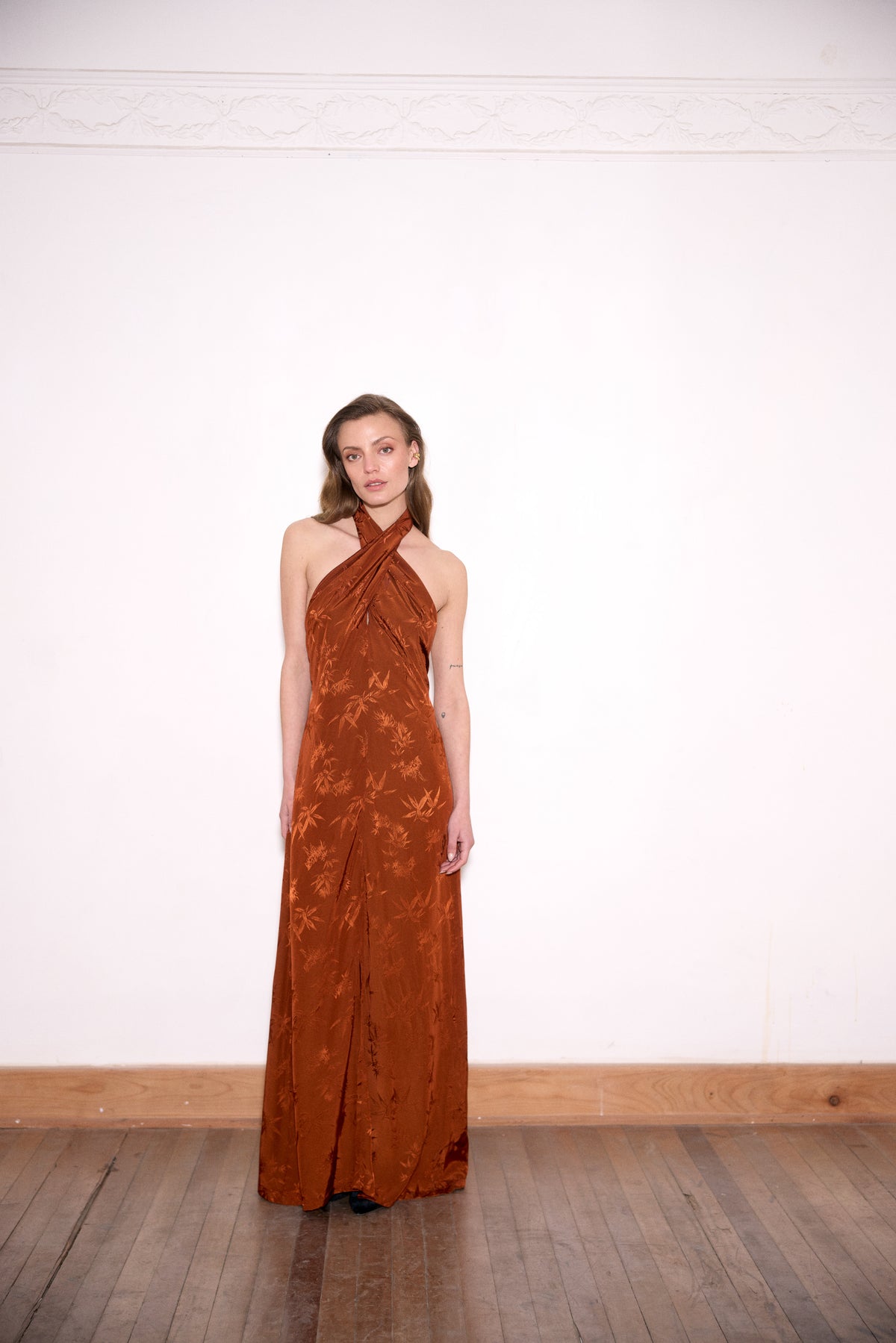 VESTIDO ELVIRA COBRE