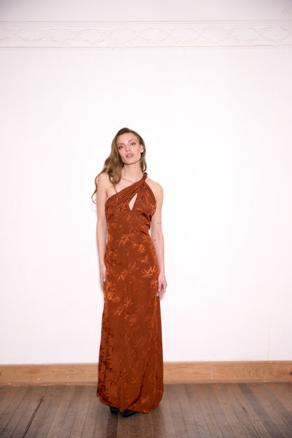 VESTIDO ELVIRA COBRE