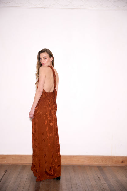 VESTIDO ELVIRA COBRE