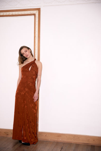 VESTIDO ELVIRA COBRE