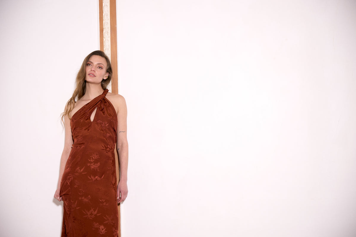 VESTIDO ELVIRA COBRE