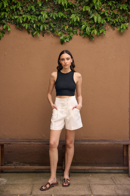 SHORT LINO RITA CRUDO