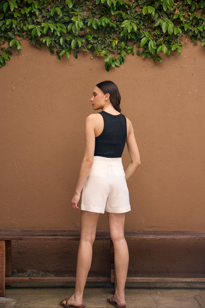 SHORT LINO RITA CRUDO