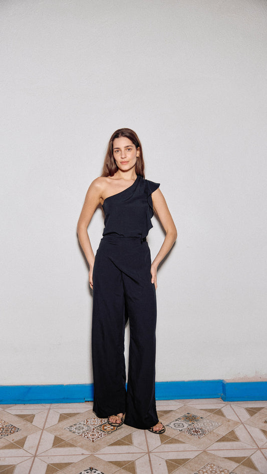 BLUSA CLEMENTINA LINO NEGRO