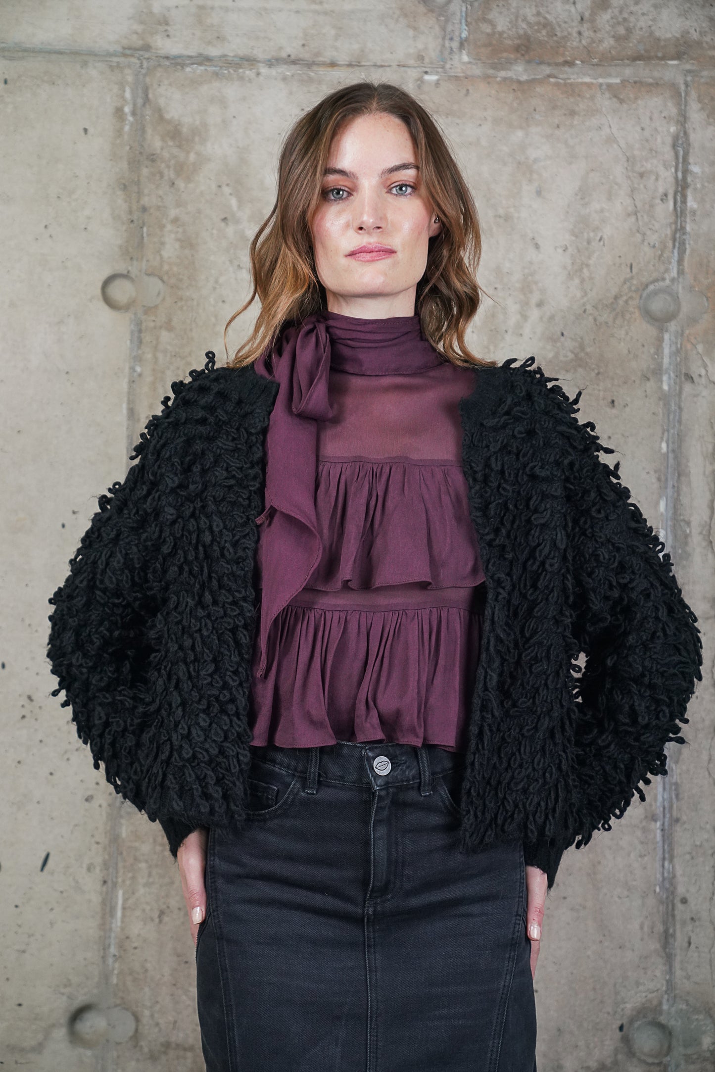 CHALECO LUPE NEGRO MADE IN ITALY