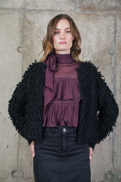 CHALECO LUPE NEGRO MADE IN ITALY