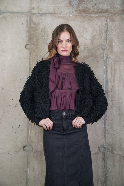 CHALECO LUPE NEGRO MADE IN ITALY
