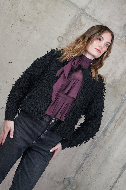 CHALECO LUPE NEGRO MADE IN ITALY
