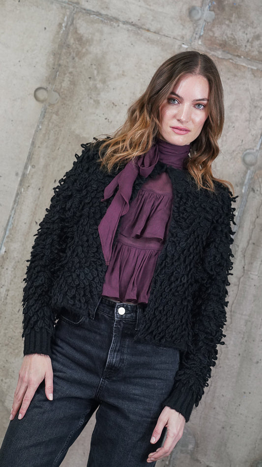 CHALECO LUPE NEGRO MADE IN ITALY
