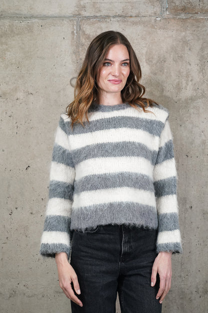 SWEATER RAFAELA GRIS MADE IN ITALY