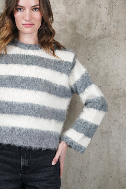 SWEATER RAFAELA GRIS MADE IN ITALY
