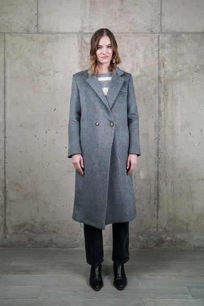 ABRIGO LEONOR GRIS 100% LANA PREVENTA: ENTREGA VIERNES 12 DE JUNIO