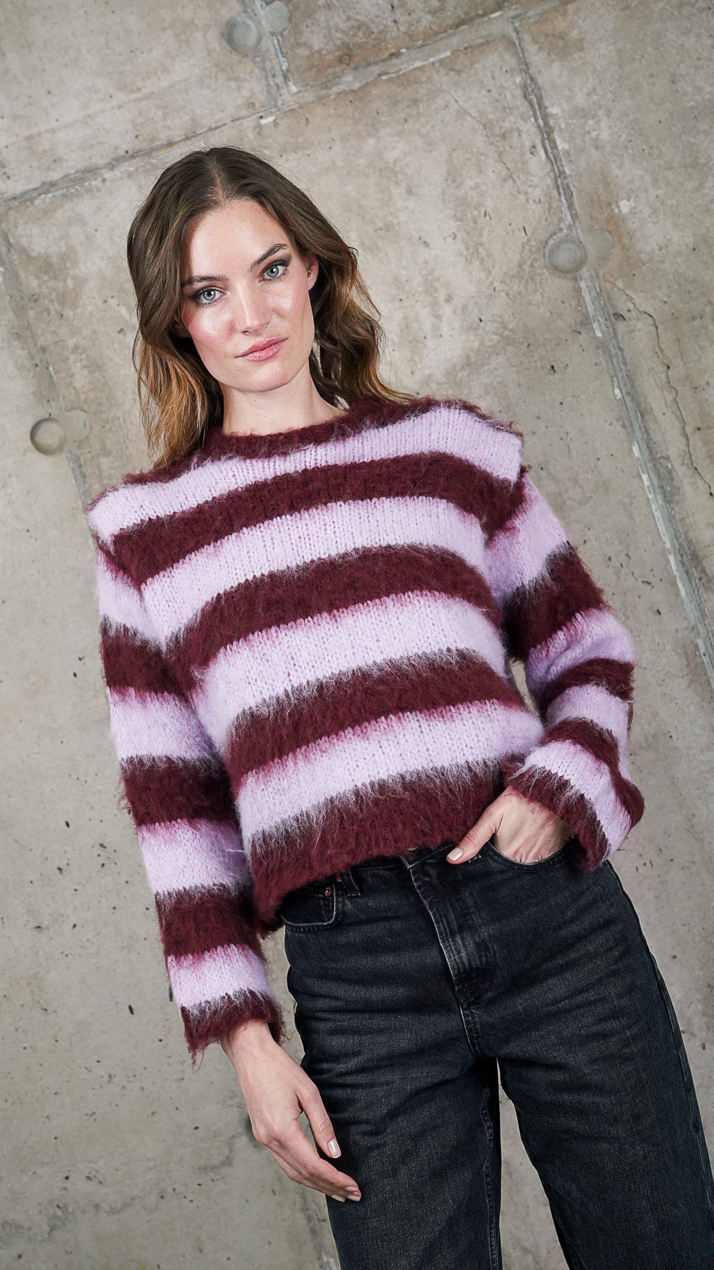 SWEATER RAFAELA LILA MADE IN ITALY