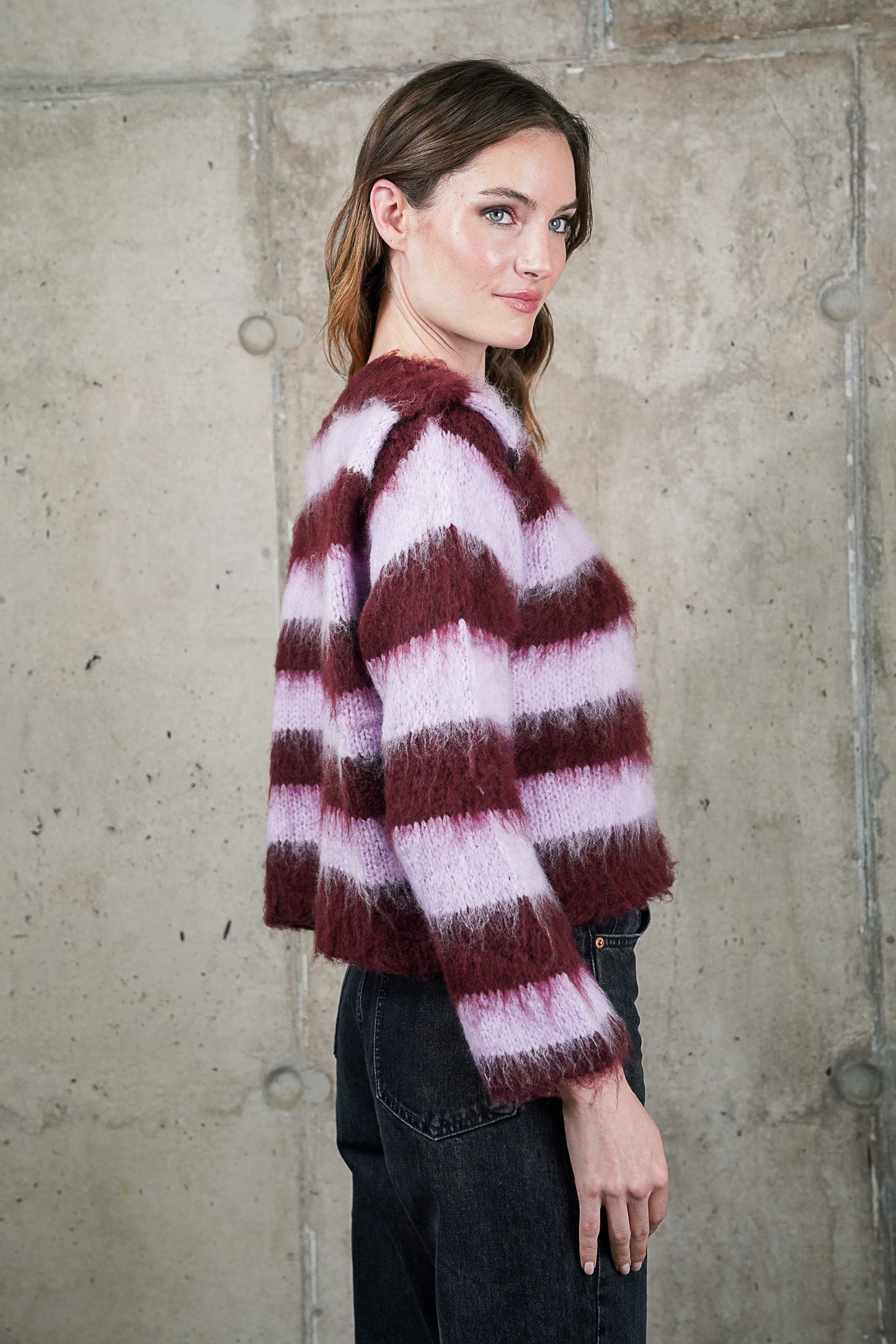 SWEATER RAFAELA LILA MADE IN ITALY