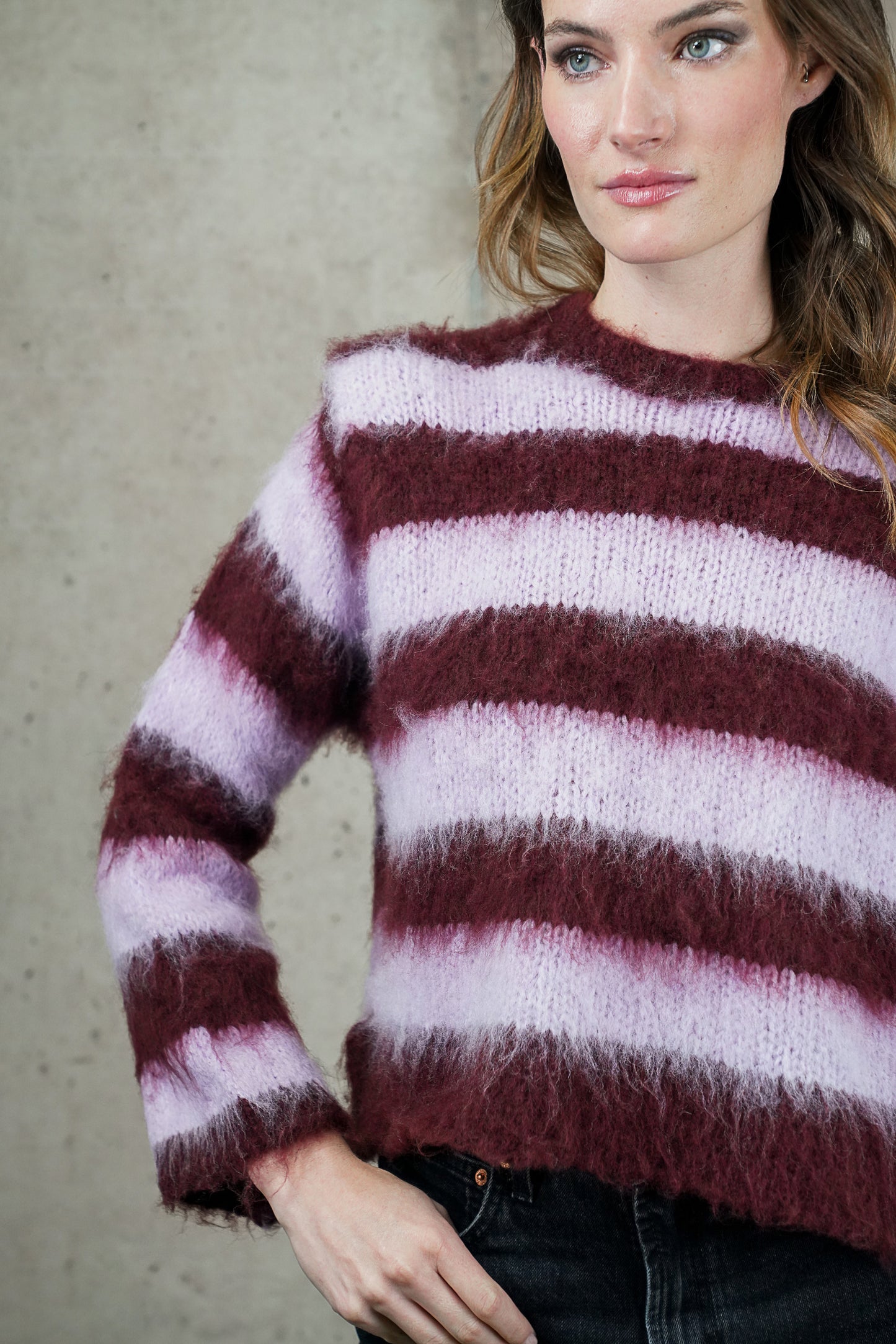 SWEATER RAFAELA LILA MADE IN ITALY