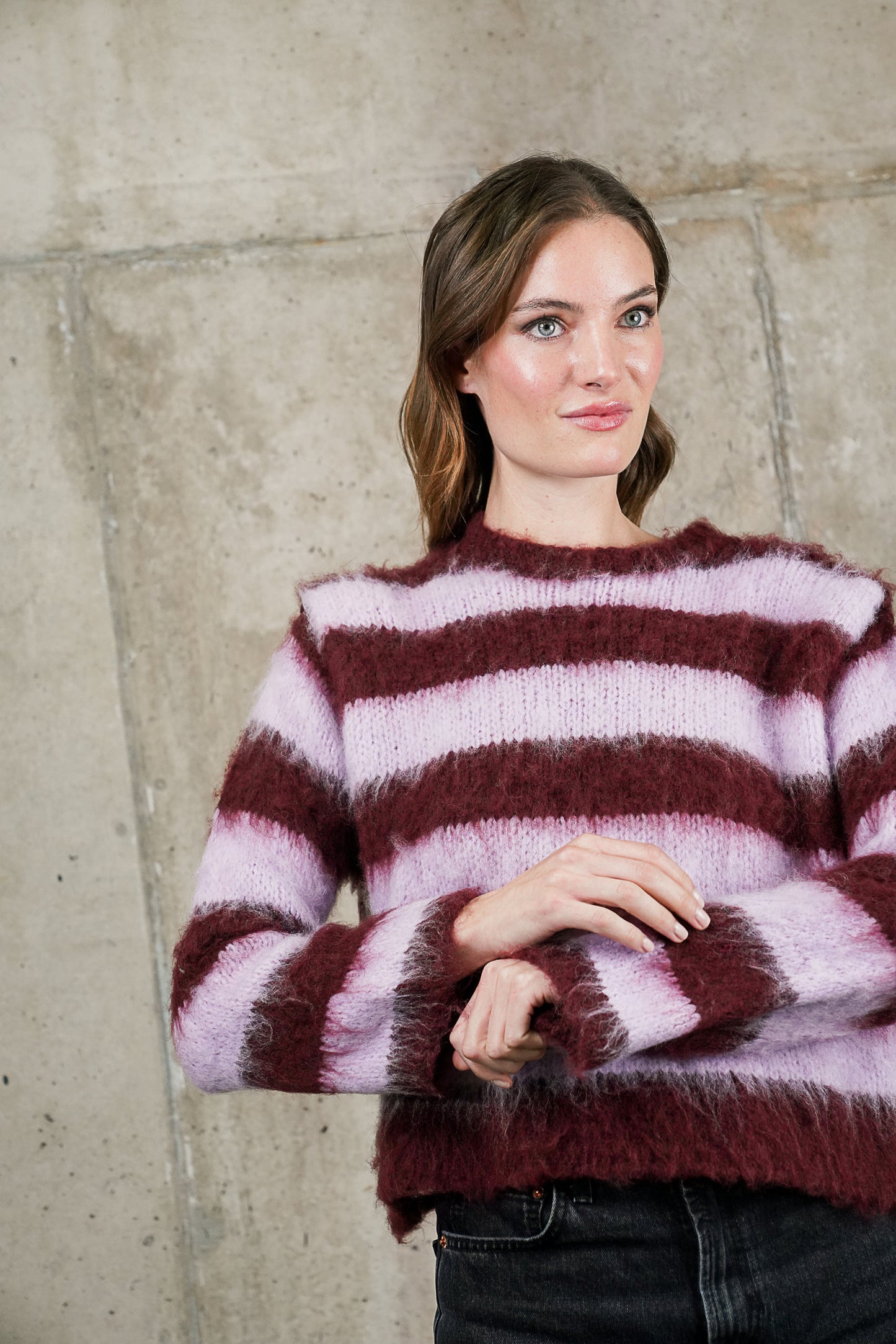 SWEATER RAFAELA LILA MADE IN ITALY
