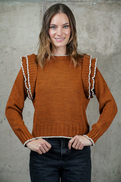 SWEATER LINA CAMEL MADE IN ITALY