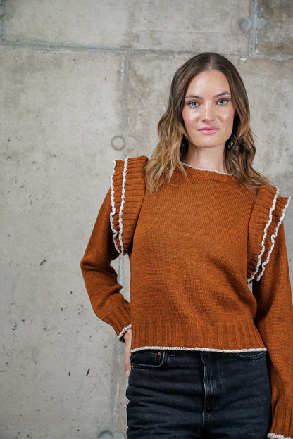 SWEATER LINA CAMEL MADE IN ITALY