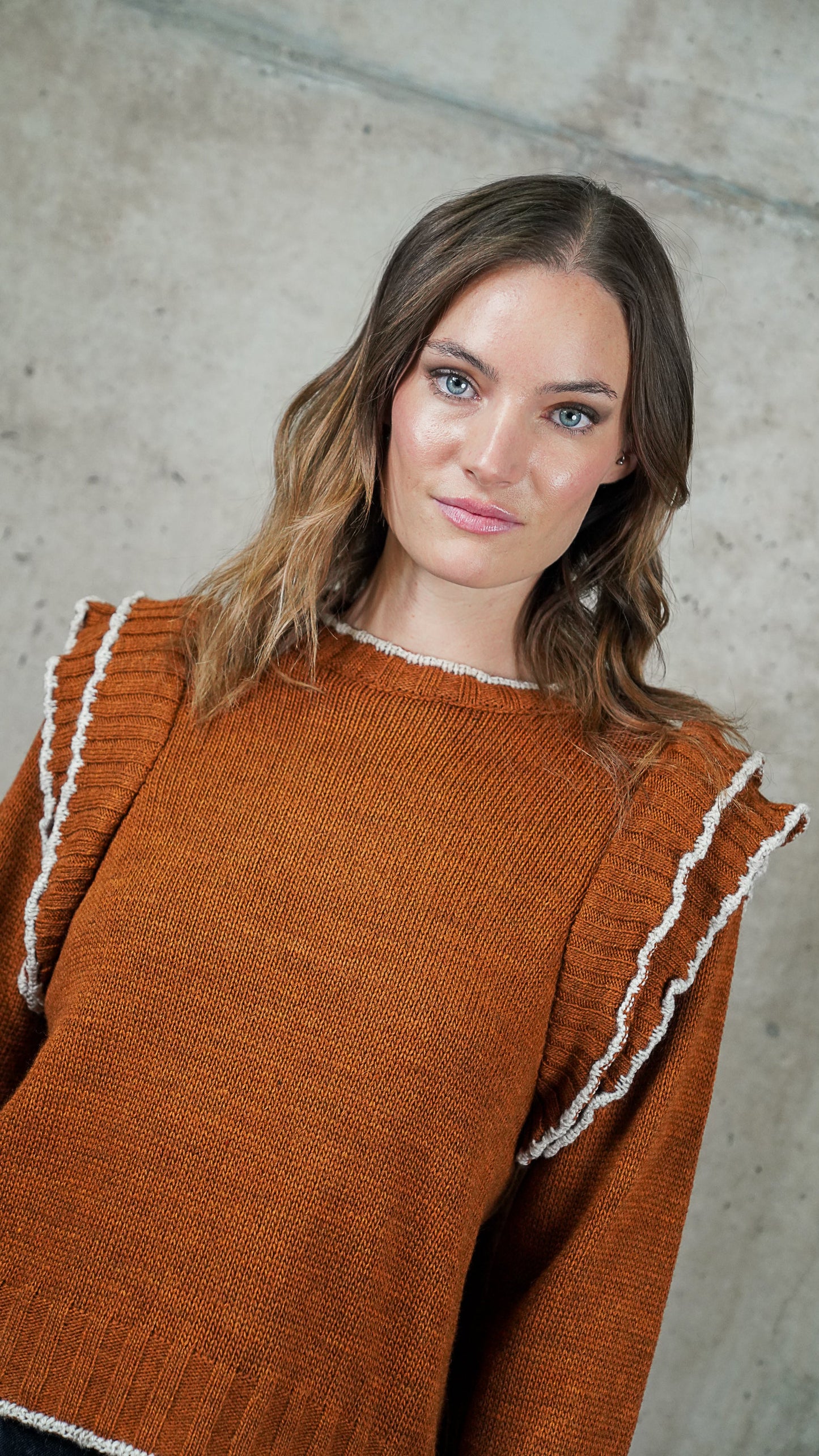 SWEATER LINA CAMEL MADE IN ITALY