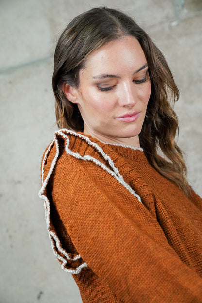 SWEATER LINA CAMEL MADE IN ITALY