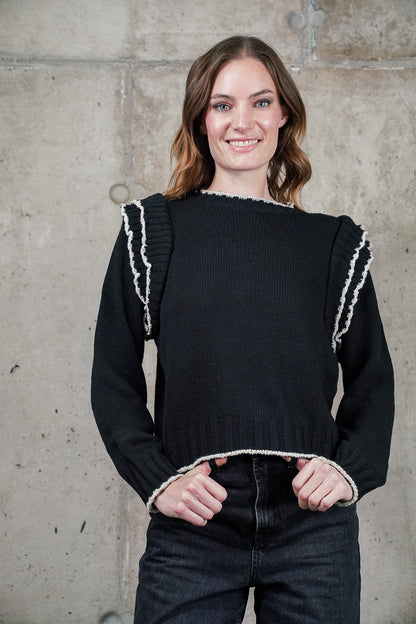 SWEATER LINA NEGRO MADE IN ITALY