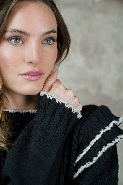 SWEATER LINA NEGRO MADE IN ITALY