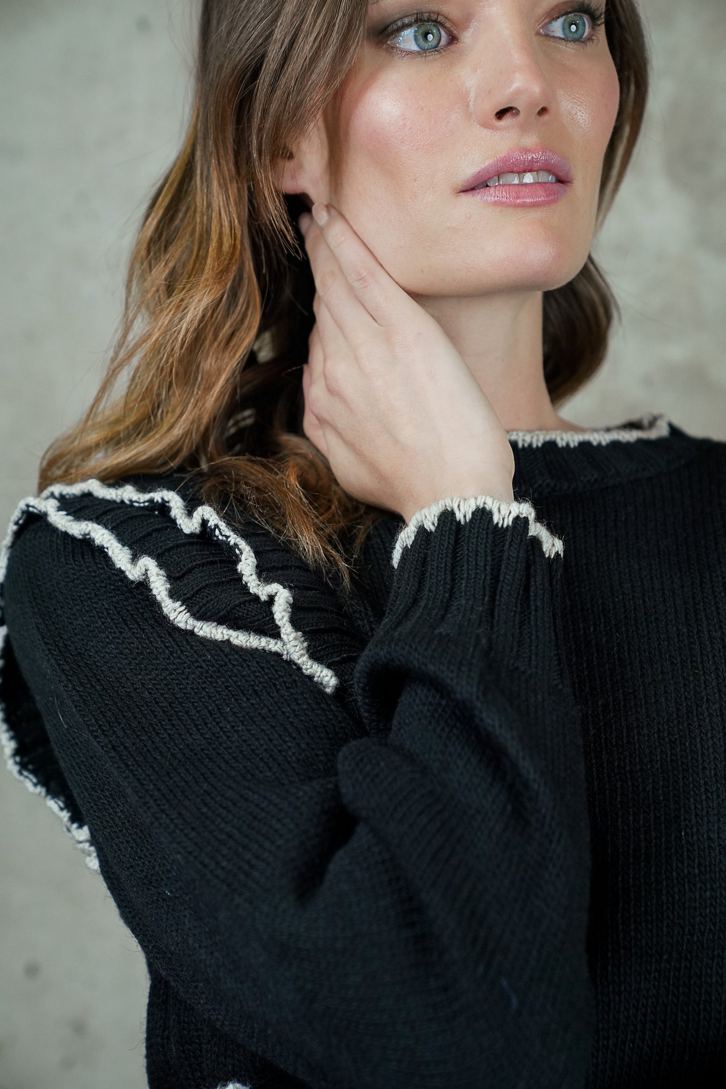 SWEATER LINA NEGRO MADE IN ITALY
