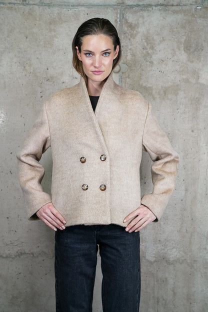 CHAQUETA BIANCA BEIGE 100% LANA PREVENTA: ENTREGA VIERNES 19 DE JUNIO