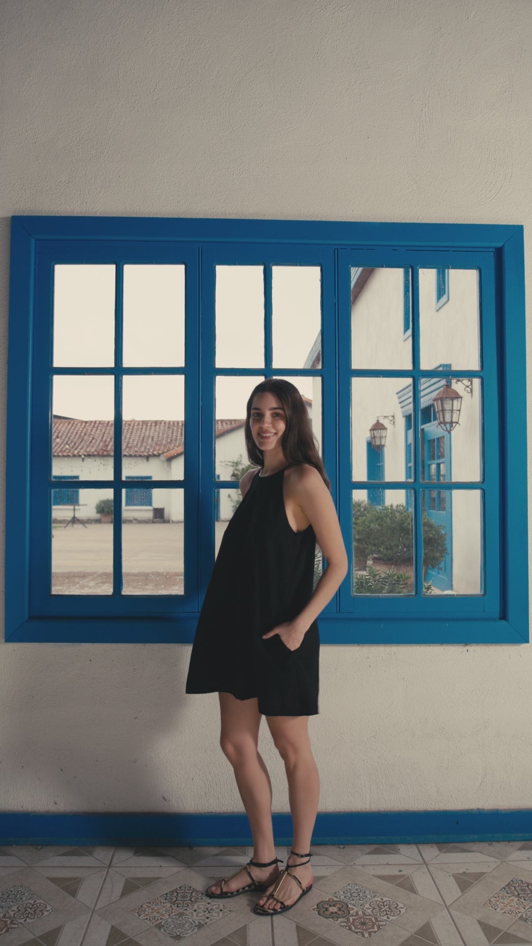 Vestido Julieta Lino Negro