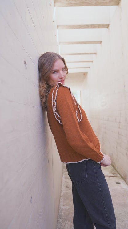 SWEATER LINA CAMEL MADE IN ITALY