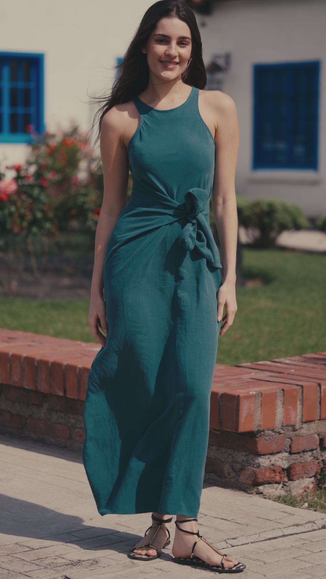 Vestido Ana Lino Petróleo