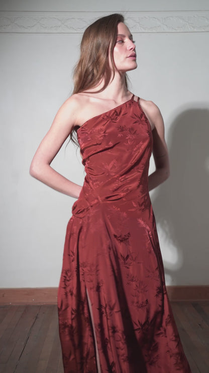 VESTIDO CAMELIA COBRE