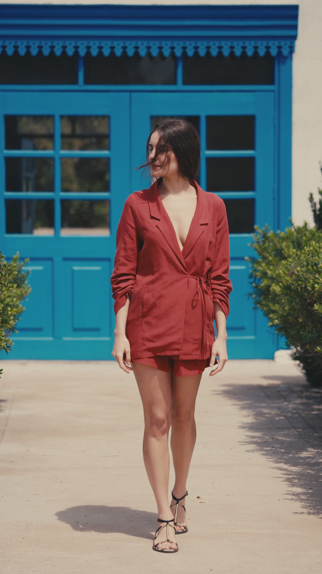 Blazer Trinidad Lino Terracota